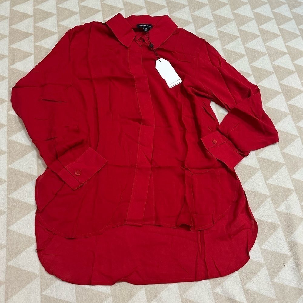 Universal standard Toni hi lo tunic in red